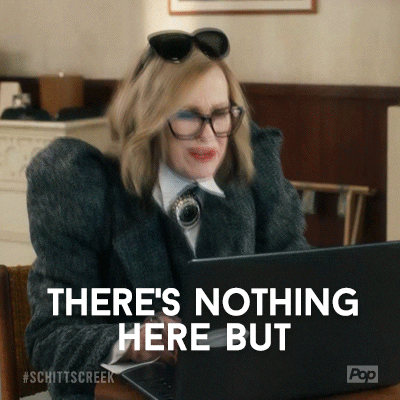 Nothing to see here but hot singles in my area meme from Schitt's Creek