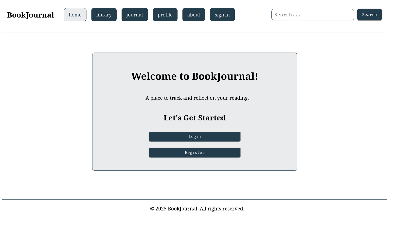 BookJournal preview